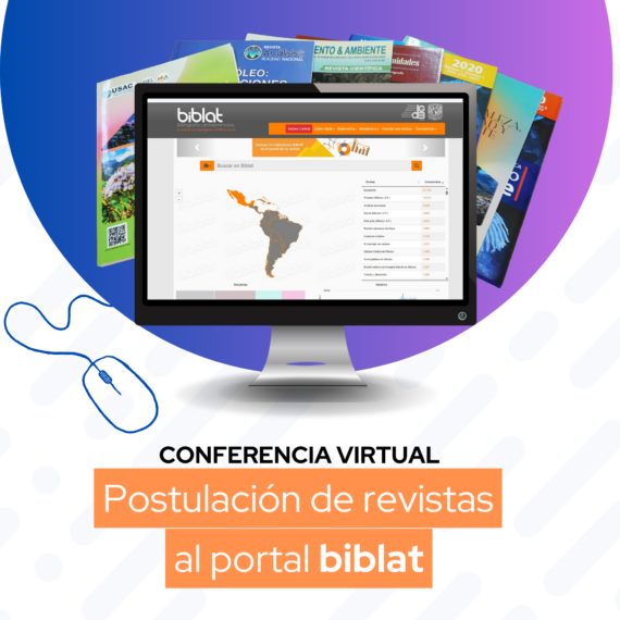 conferencia virtual “Postulación de revistas al portal biblat”