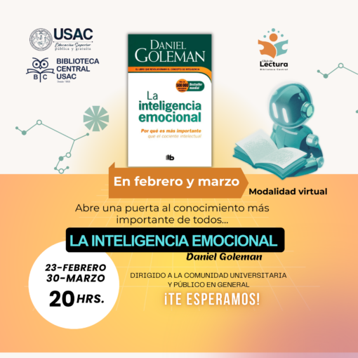 📚✨ Club de Lectura Virtual con “La inteligencia emocional” de Daniel Goleman ✨📚